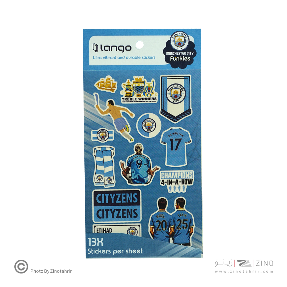 برچسب لانگو سری فانکیز طرح  منچستر سیتی